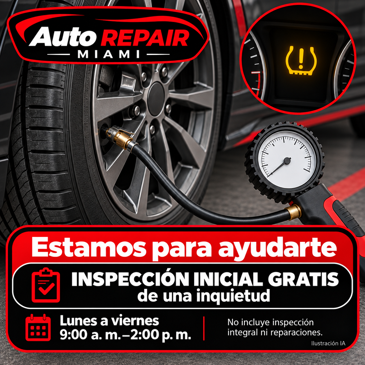 Luz de presión de llantas: qué comprobar antes de reiniciar el TPMS